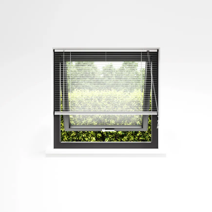 Persienne aluminium hvid 80 x 130 cm