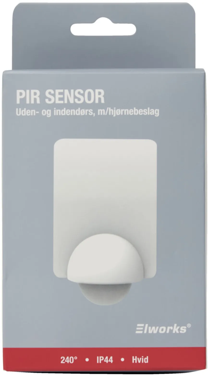 PIR-sensor 240° indendørs/udendørs hvid - Elworks