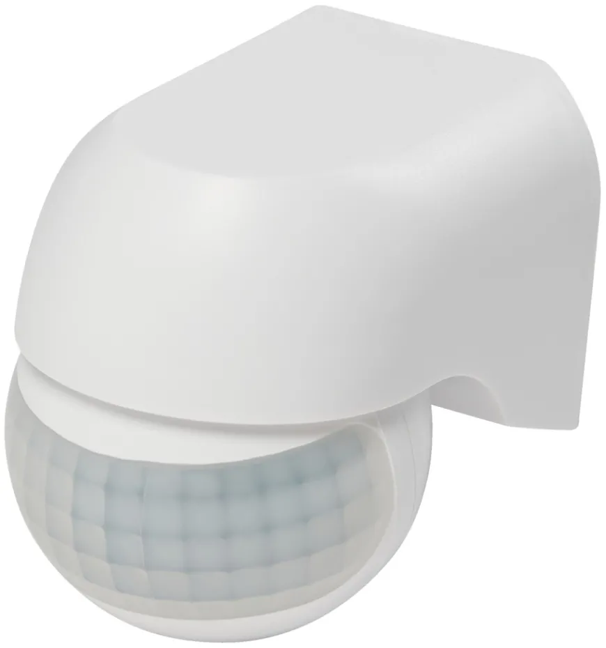 PIR-sensor 180° indendørs/udendørs hvid - Elworks