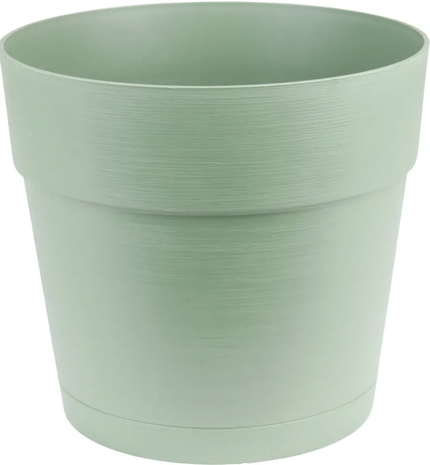 Plastkrukke m/selvvandingsdepot grøn Ø38 cm