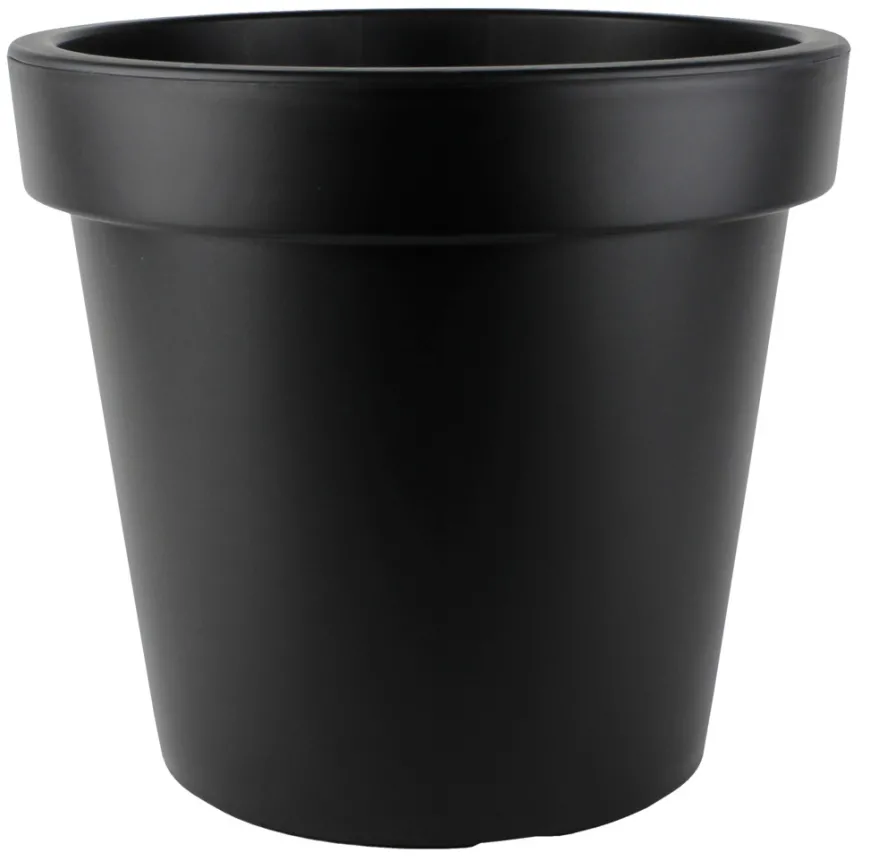 Plastkrukke sort Ø40 x H35,9 cm