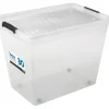 Plast1 plastboks m/låg klar - BoxOne 80