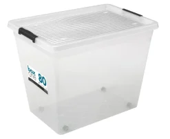 Plast1 plastboks m/låg klar - BoxOne 80