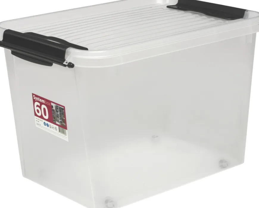 Plast1 plastboks m/låg klar - SystemBox 60