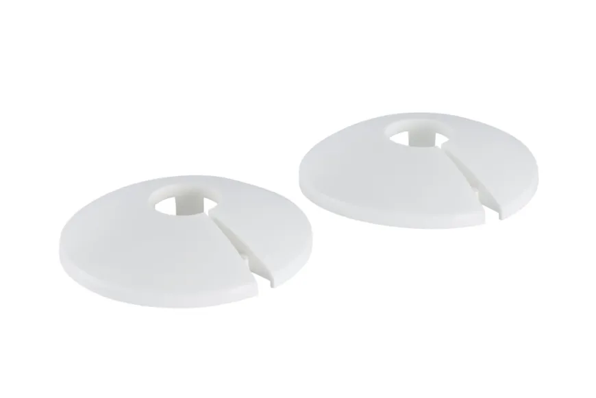 Plastroset 15 mm hvid - 2 stk.