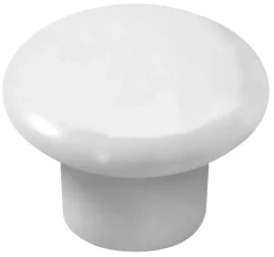 Porcelænsknop hvid Ø32 mm 2 stk.