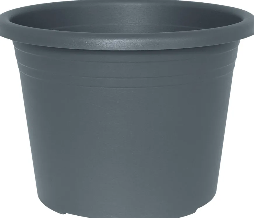 Potte Cylindro plast grå Ø20 cm