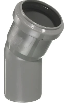 PP bøjning grå 75 mm x 30 gr.