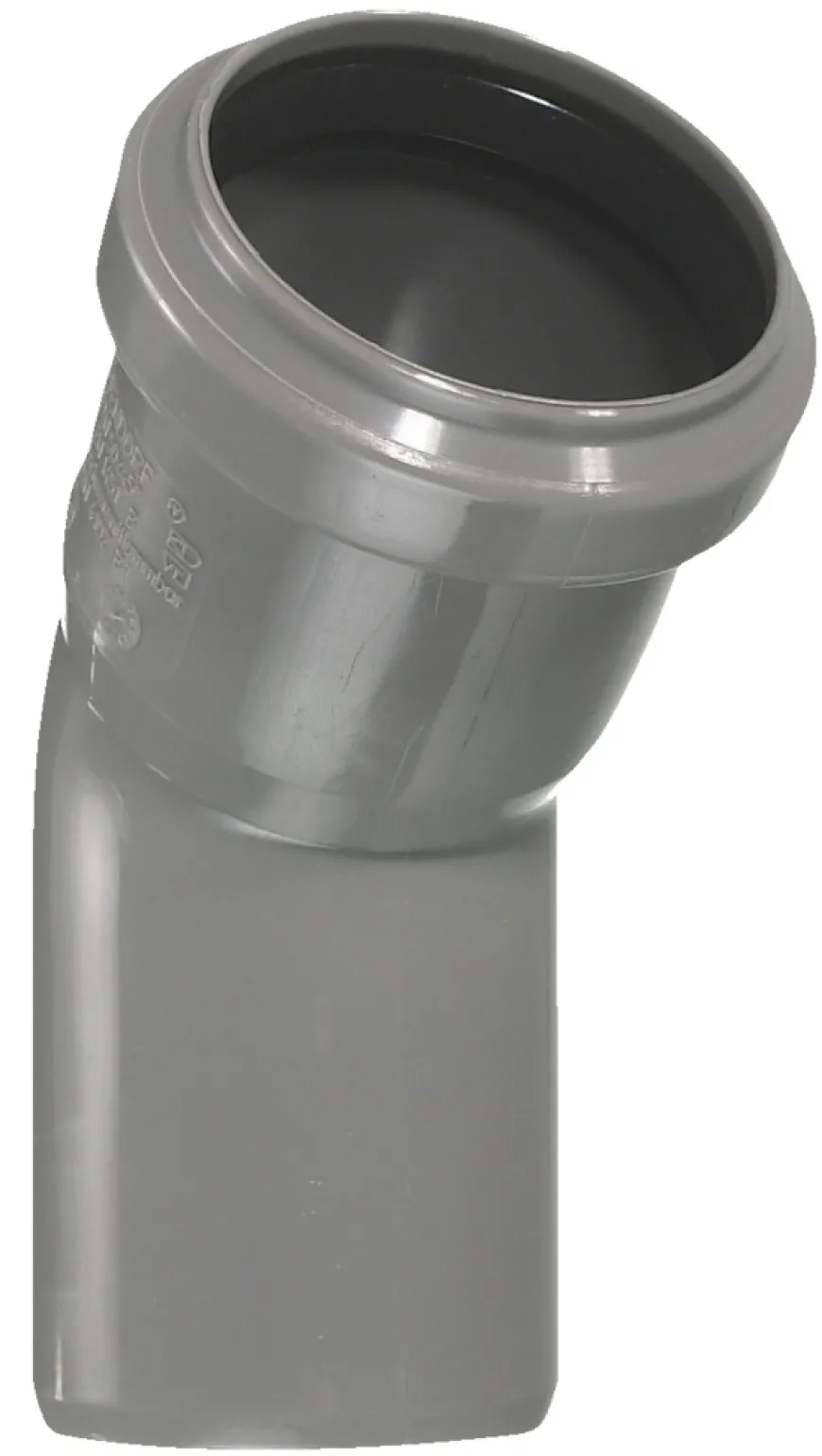 PP bøjning grå 75 mm x 45 gr.