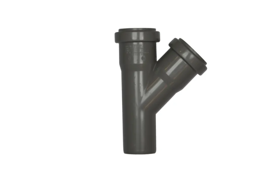 PP grenrør grå 50 mm x 45 gr