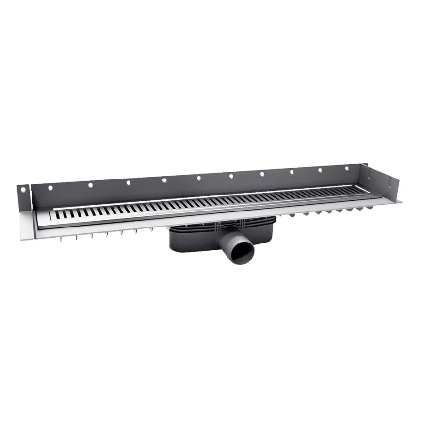 Purus Line afløbsrendesæt 800 mm m/vandret afløb