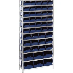 raaco sortimentsreol stål/plast 200 x 92 x 34 cm