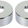 Roset til brusearmatur 3/4" x H25 mm krom - 2 stk.