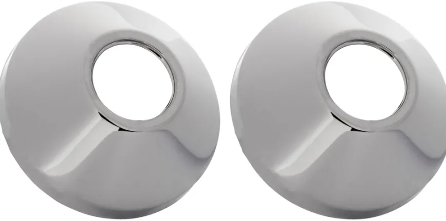 Roset til excentrisk forskruning 3/4" krom 2 stk.