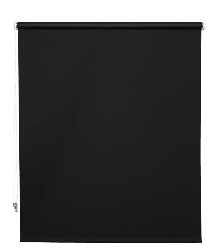 Rullegardin sort 80 x 175 cm mørklægning