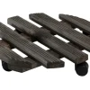 Rullevogn Ø30 cm sort træ