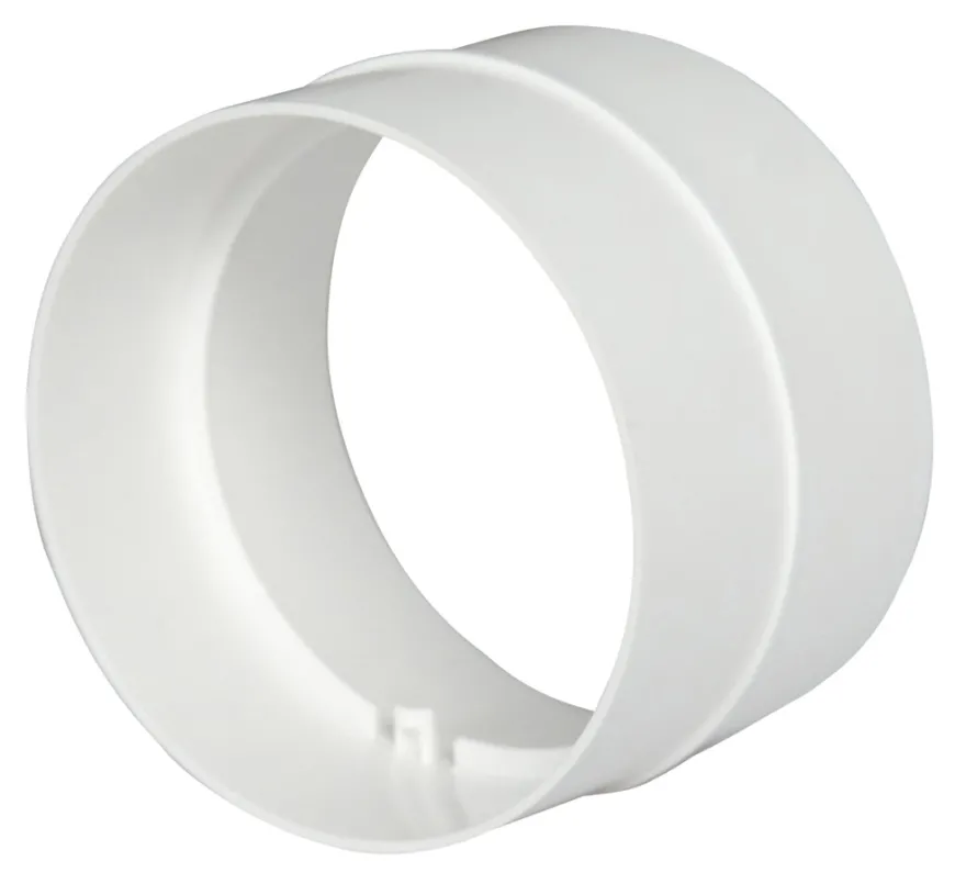 Samlestykke til flexslange Ø125-127 mm - hvid