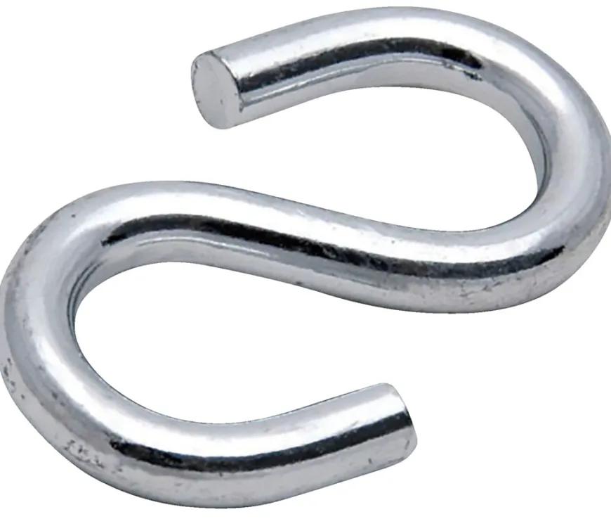 S-kroge 6 mm elforzinket 2 stk.