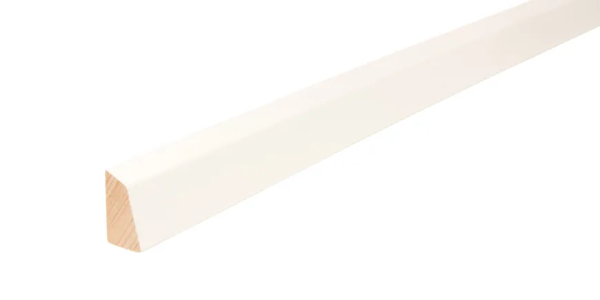 Skureliste hvid - 15 x 27 x 3000 mm