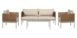 Sofasæt m/hynder 4 dele natur - Envy