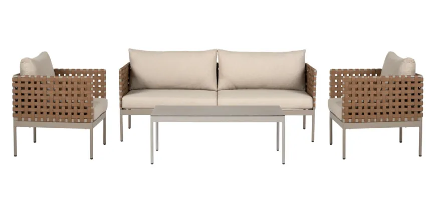 Sofasæt m/hynder 4 dele natur - Envy