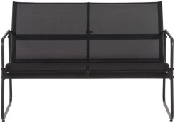 Sofasæt stål sort 4 dele - Envy