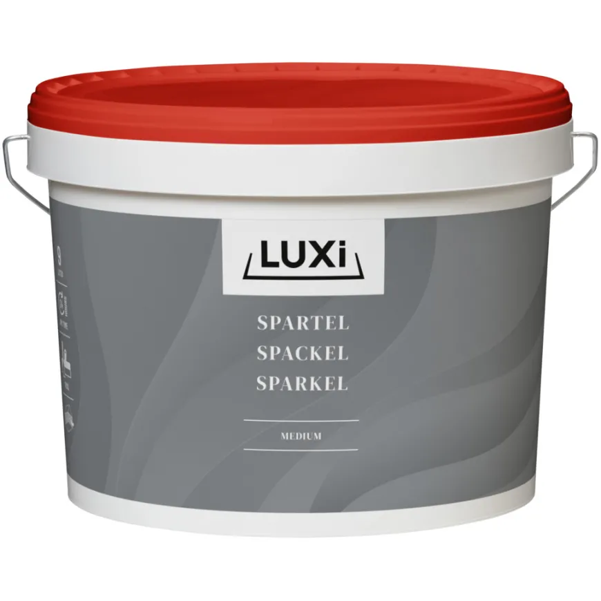 Spartelmasse medium grå 10 liter - LUXI®