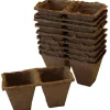 Sphagnumpotter firkantede 6 cm 20 stk.