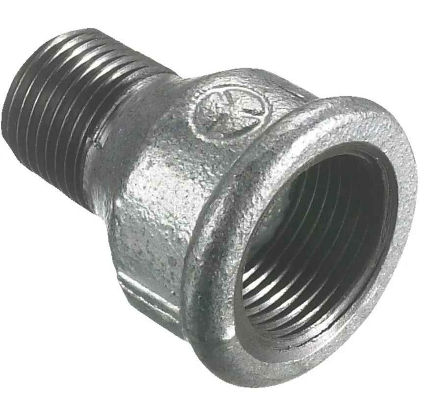 Spidsmuffe galvaniseret 1" x 3/4"