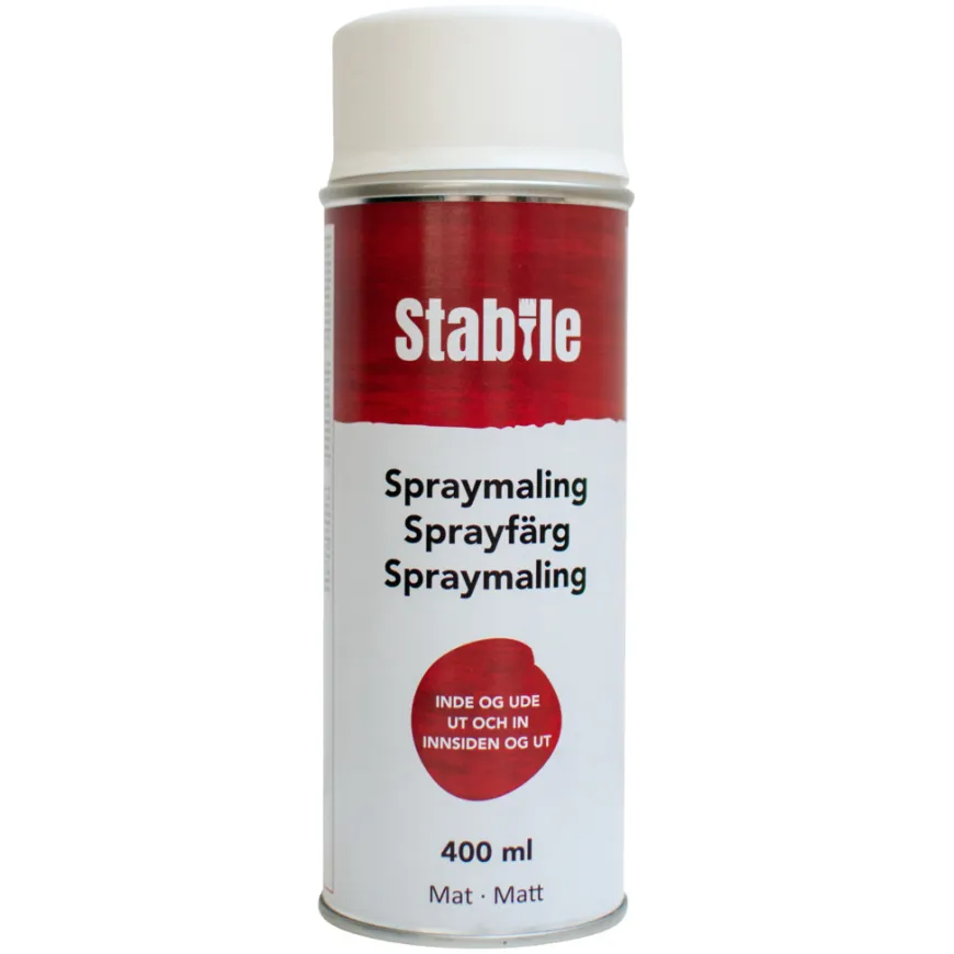 Spraymaling hvid mat - Stabile®