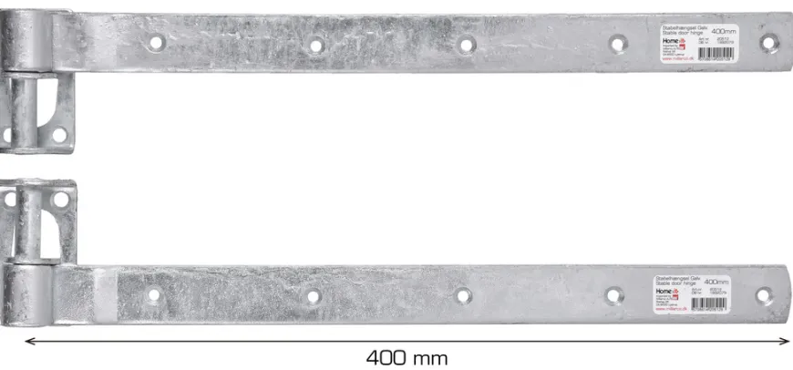 Stabelhængsel galvaniseret 400 mm