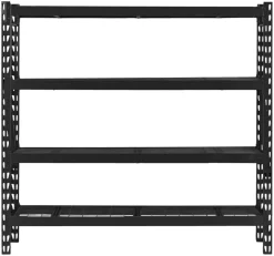 Stålreol 4 hylder sort 196 x 183 x 61 cm - Probuilder