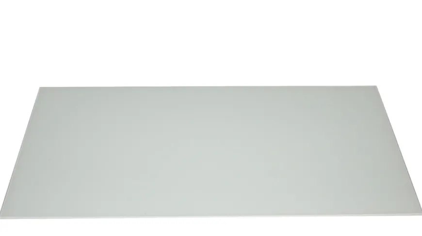 Stænkplade hvid glas firkantet 80 x 40 cm