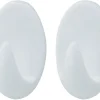 TARGET® håndklædekrog oval plast medium 2 stk.