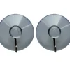 TARGET® sugekopkrog transparent/krom 2 stk.