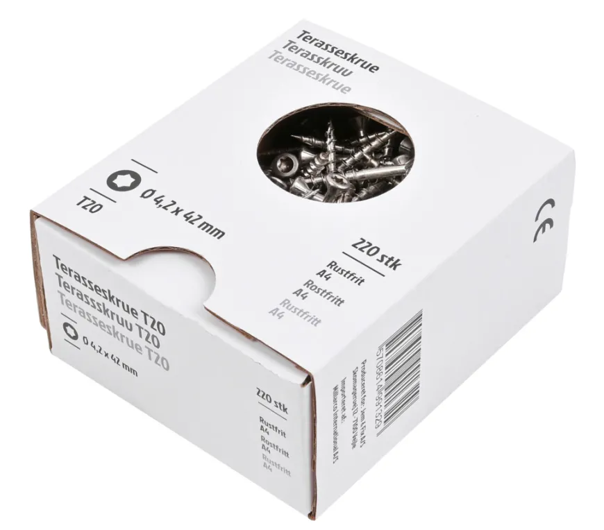 Terrasseskrue 4,2 x 42 mm - 220 stk.