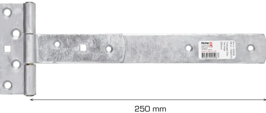 T-hængsel 250 mm galvaniseret