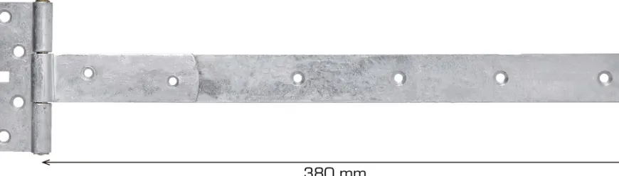 T-hængsel 380 mm galvaniseret