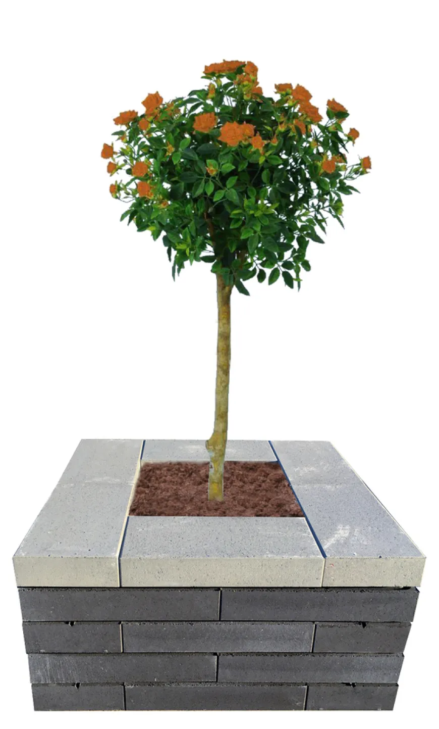 Topplade Nordic Wall grå 60 x 30 x 10 cm