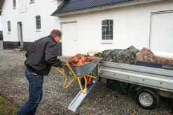 Trailerrampe til sidemontering 100 x 47 x 21,5 cm