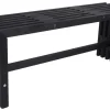 Trallebænk Atlanta sort 110 x 32,5 cm - Sunlife®