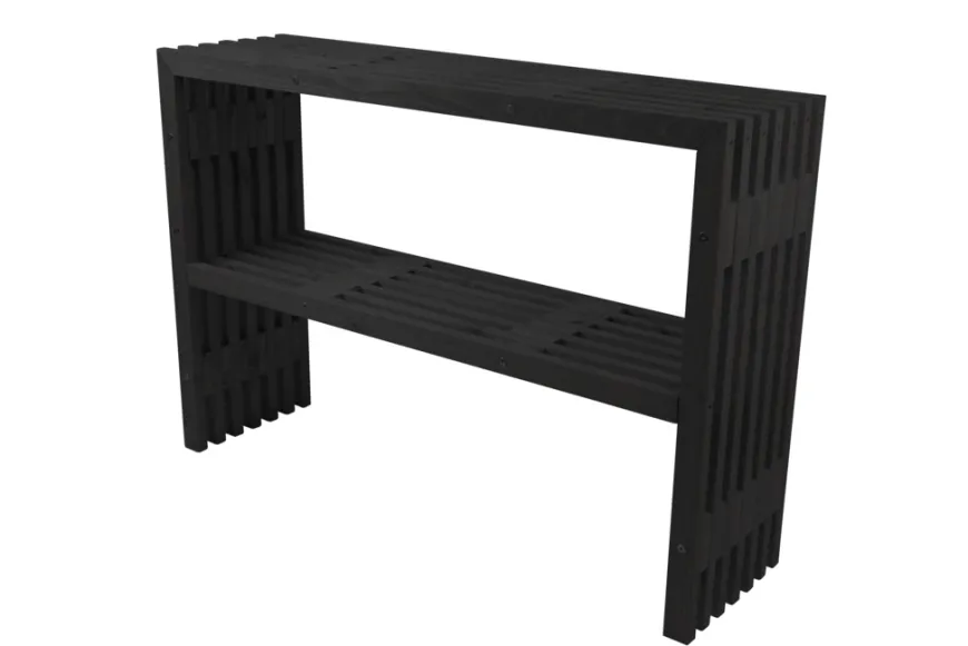 Tralle plantebord sort 115 x 32 x 80 cm