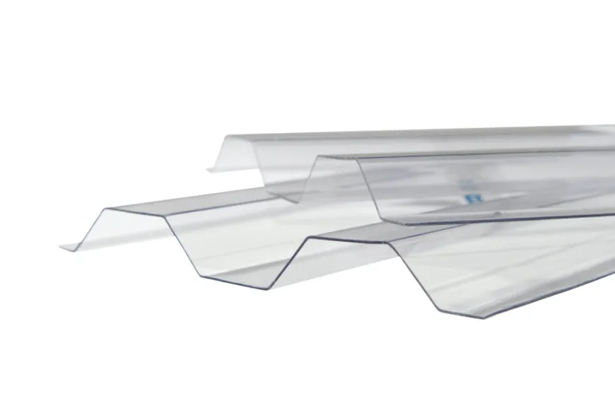 Trapezplade glasklar profil 76/18 111,9 x 244 cm
