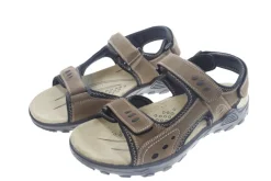 Trekkingsandaler herre brun læder str. 46