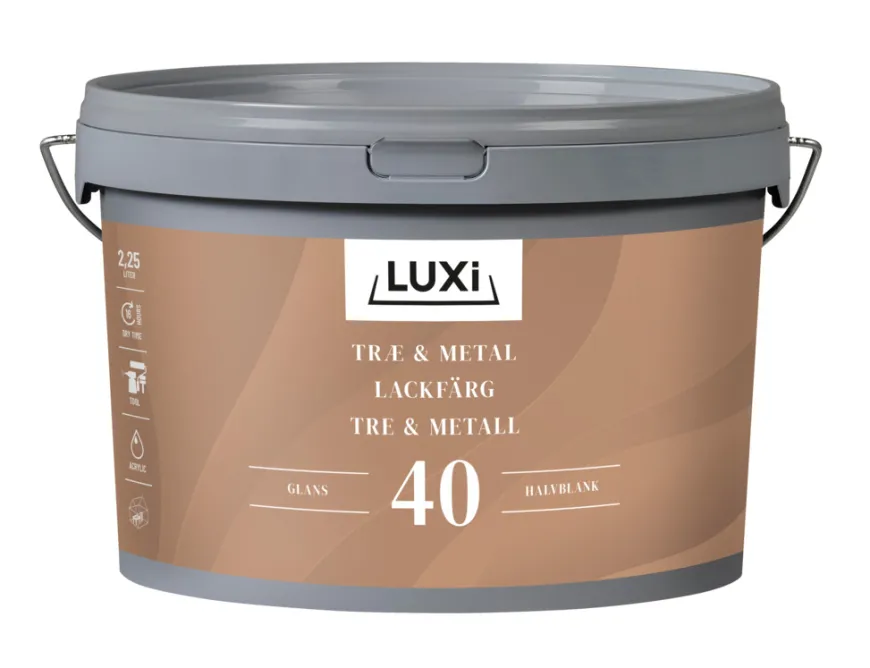 Træ & Metal 40 sort 2,25 liter - LUXI®