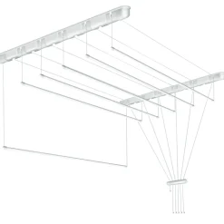 Tørrestativ m/snoretræk lofthængt 150 x 51 cm