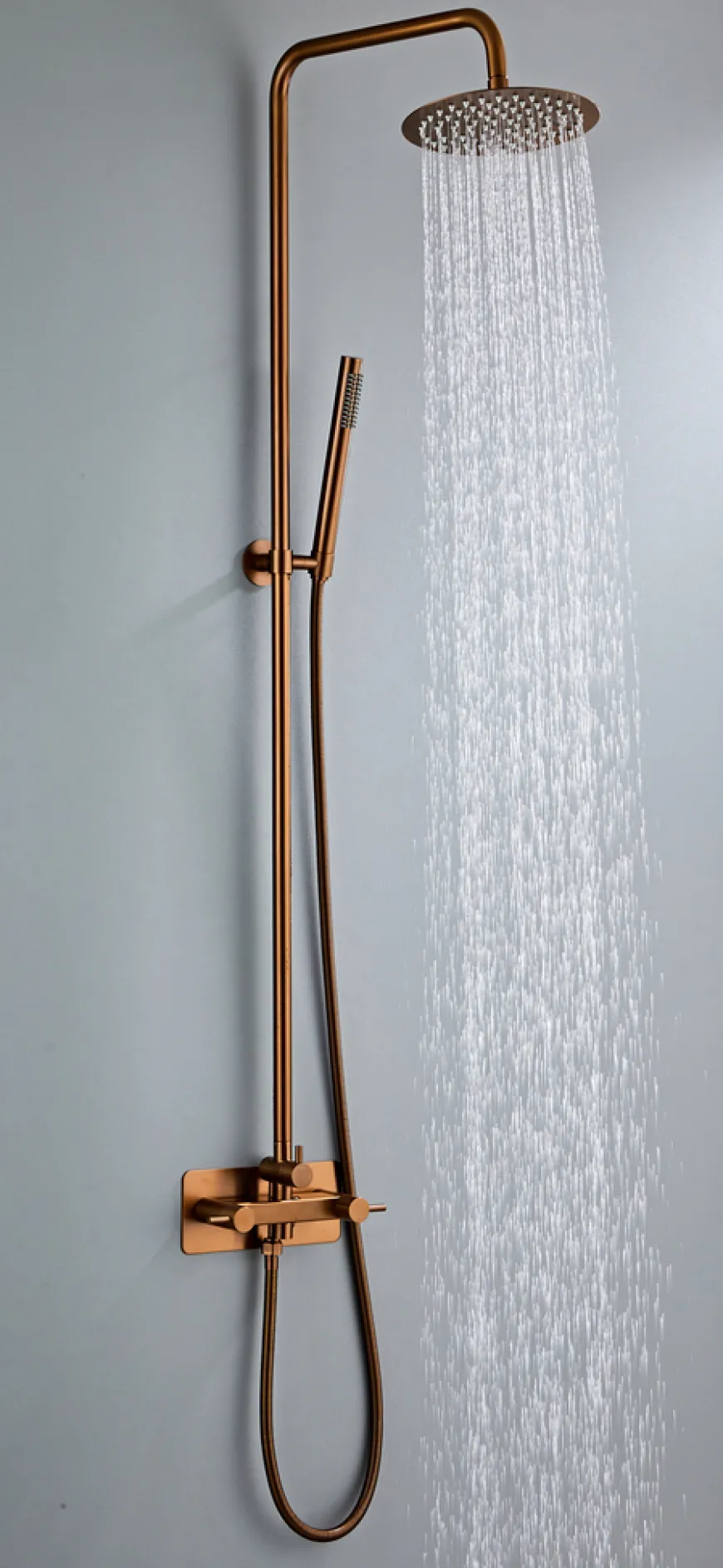 Udebruser kobberfinish kold/varm Ø20 cm