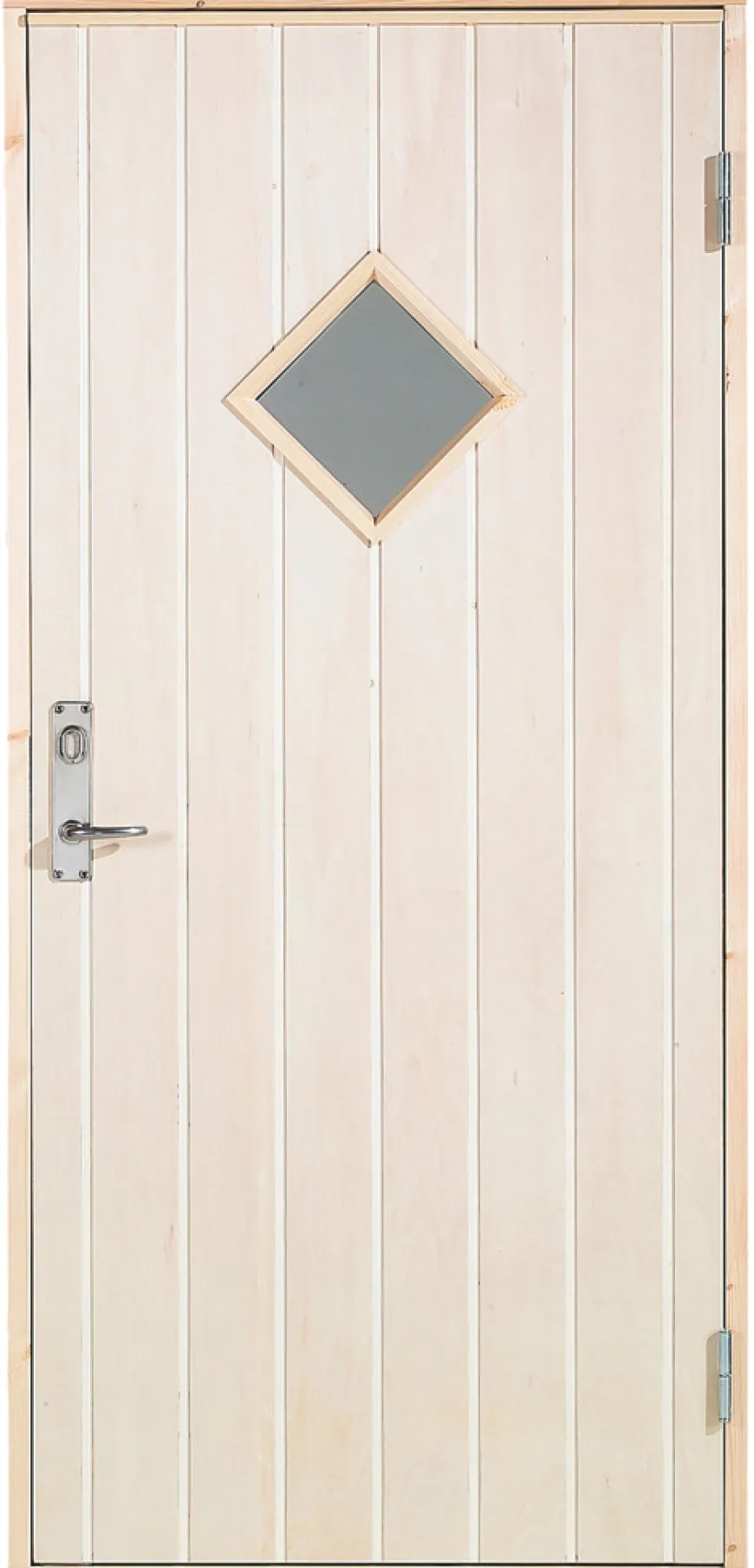 Udhusdør m/rude venstrehængt 94,8 x 205 cm