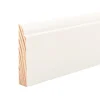 Vægliste fyr hvid - 9 x 43 x 3000 mm