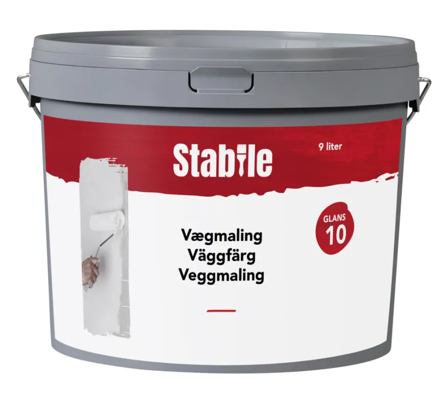 Vægmaling 10 hvid 9 liter - Stabile®